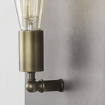 Factory Sconce // Single (Aged Brass)