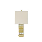 Stack Table Lamp // White Shade (Brass)