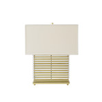 Stack Table Lamp // White Shade (Brass)