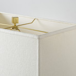 Stack Table Lamp // White Shade (Brass)