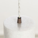 Marble Plate Pendant // White