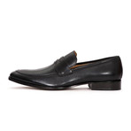 Rush Leather Slip On Penny Loafers // Black (US: 7)