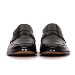 Rush Leather Slip On Penny Loafers // Black (US: 7.5)