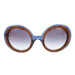 Unisex J0002 Sunglasses // Blue + Brown