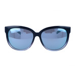 Women's J3007 Sunglasses // Dark Blue Gradient + Light Gunmetal