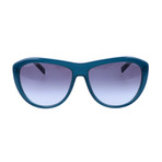 Women's J3015 Sunglasses // Dark Blue + Silver