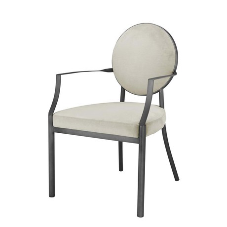 Dining Chair Scribe With Arm // Gray