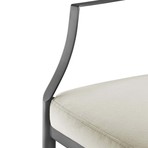 Dining Chair Scribe With Arm // Gray