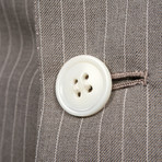 Rolling 3 Button Stripped Blazer // Gray (US: 40R)
