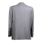 Striped 3 Rolling Button Suit // Gray (US: 36R)