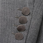 Rolling 3 Button Check Blazer // Gray + Yellow (US: 42L)
