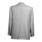 Rolling 3 Button Check Suit // Gray // BRS22 (US: 36S)