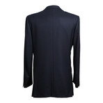 Rolling 3 Button Solid Wool Suit // Navy Blue (US: 40L)