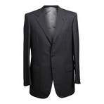 Super 150s Solid 3 Rolling Button Suit // Gray (US: 40L)