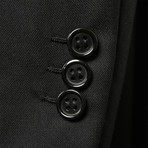 Solid Rolling 3 Button Suit // Black (US: 36R)