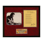 Johnny Cash // "I Walk The Line" Signed Lyrics
