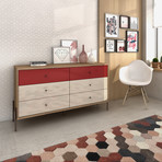 Everest // 59" Double Dresser (Red)