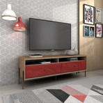 Everest // 59" TV Stand (Red)