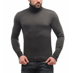 Wool Polo Long Sleeve // Anthracite (M)