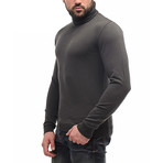 Wool Polo Long Sleeve // Anthracite (M)