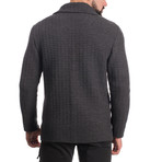 Wool Button Jacket // Dark Gray (M)