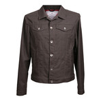 Biker Jean Style Jacket // Brown (Euro: 50)