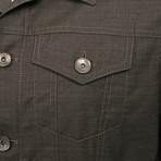 Biker Jean Style Jacket // Brown (Euro: 50)