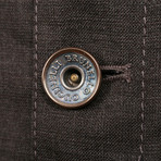 Biker Jean Style Jacket // Brown (Euro: 50)