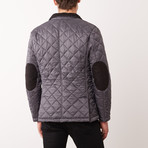 Quilted Navy Jacket // Gray (M)