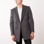 Double Breasted Coat // Gray (US: 46R)