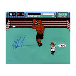 Mike Tyson Signed Metallic Photo