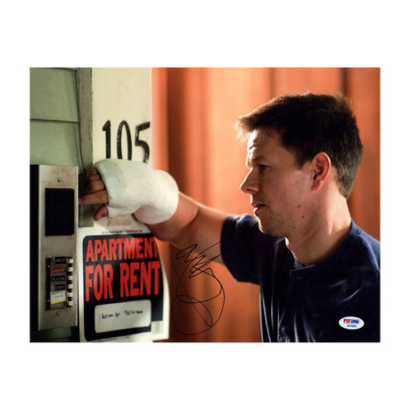 Mark Wahlberg Signed Photo // Apartment For Rent Sign