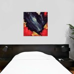 Scarlet Abstract // SpaceFrog Designs (18"W x 18"H x 0.75"D)