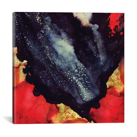 Scarlet Abstract // SpaceFrog Designs (18"W x 18"H x 0.75"D)