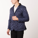 Quilted Coat // Blue (3XL)