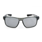 Unisex Maverick Sunglasses // Black + Gray Silver