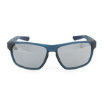 Unisex Maverick Sunglasses // Blue Black + Gray Silver