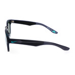 Nike // Men's Achieve R EV102 Sunglasses // Matte Obsidian + Green