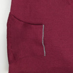 Cashmere-Silk Knit V-Neck Sweater // Maroon (Euro: 44)