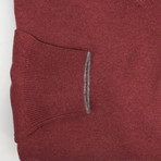 Brunello Cucinelli // Cashmere Knit V-Neck Sweater // Burgundy (Euro: 48)
