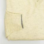 Brunello Cucinelli // Cashmere Knit V-Neck Sweater // Heathered Yellow (Euro: 44)