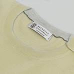 Cashmere-Silk Crewneck Sweater // Yellow (Euro: 44)