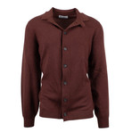Brunello Cucinelli // Cashmere Knit Cardigan Button Up Sweater // Brown (Euro: 56)