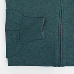 Cotton Knit Zip-Up Sweater // Blue (Euro: 44)