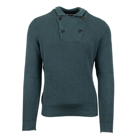Brunello Cucinelli // Cotton Thick Knit Sweater // Green (Euro: 48)