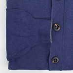 Brunello Cucinelli // Cotton Thick Knit Cardigan Sweater // Indigo (Euro: 48)