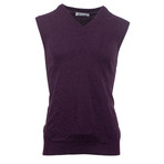 Brunello Cucinelli // Cashmere V-Neck Sweater Vest // Purple (Euro: 56)