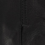 John Lobb // Men's Calfskin Leather Gloves // Black (9)