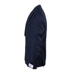 Pal Zileri // Stripe Double Breasted Suit // Black (Euro: 54)
