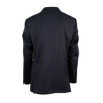 Pal Zileri // Striped Wool Three Button Suit // Black (Euro: 52)